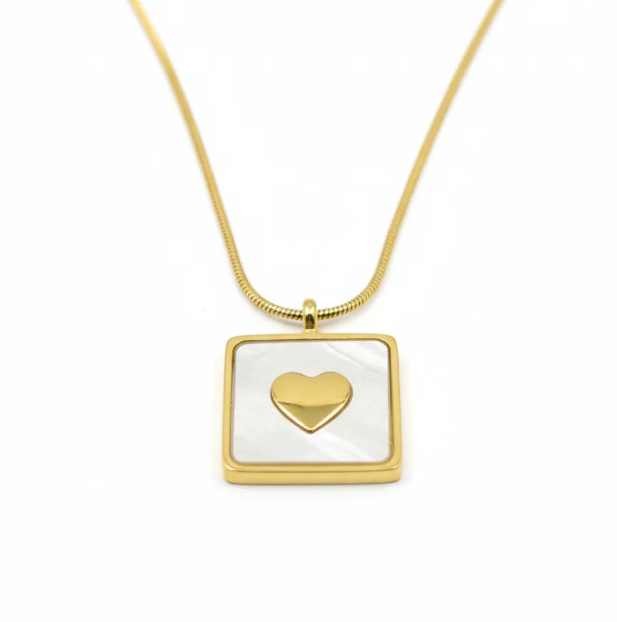 Enamal box heart chain